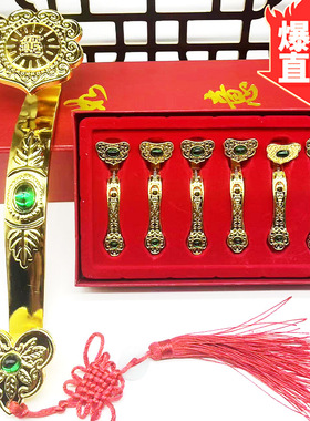 金属新中式新款礼盒装装饰摆件