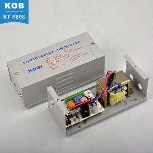 KOB门禁专用电源12V5A电源控制器12V3A变压器门禁电源箱7AH蓄电池