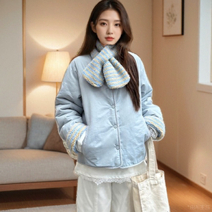 韩版大衣短款棉服女冬季棉衣棉袄爆款潮保暖外套摇粒绒加厚高级感