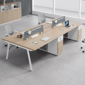 简约职员桌办公桌椅组合4 6双人四人位屏风工位桌办公室员工卡座