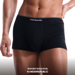 2条装 内裤 长绒棉 莫代尔透气时尚 内衣共和 平角内裤 minilogo男士