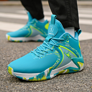 乔丹格兰冬季学生高帮棉鞋青少年初中学生雪地靴加绒保暖防滑男鞋