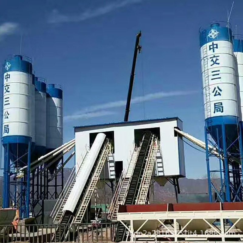 水泥搅拌站各种型号二手混凝土搅拌站 120商混站成套建筑机械设备