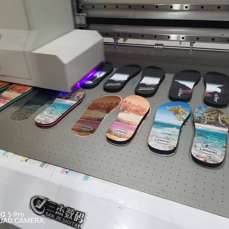 EVA鞋底高落差uv打印机注塑鞋底数码喷绘机皮革滴塑鞋材3D彩印机