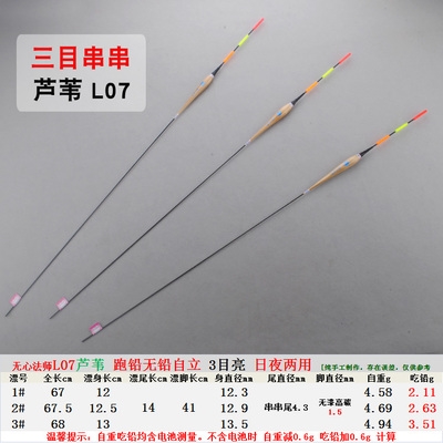 日夜两用无铅自立漂大物夜光漂青鱼跑铅漂流氓漂超醒目加粗飞铅p