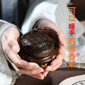 纯手工镂空仿古铜炉暖手炉家用室内盘香炉檀沉香薰炉檀香炉熏香炉