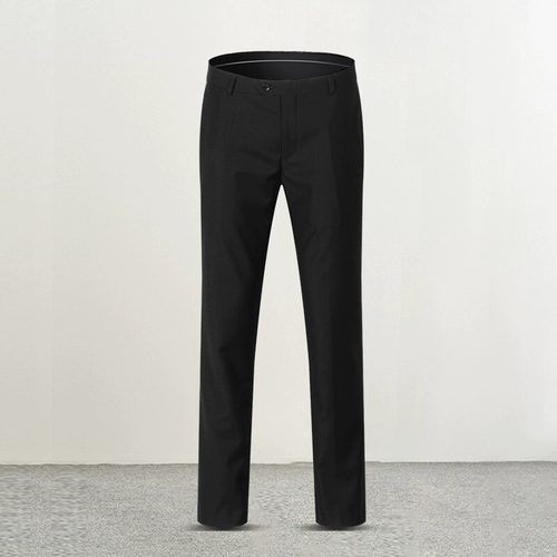 Костюм, штаны, черный осенний пиджак классического кроя, свободный прямой крой, облегающий крой, эластичная талия