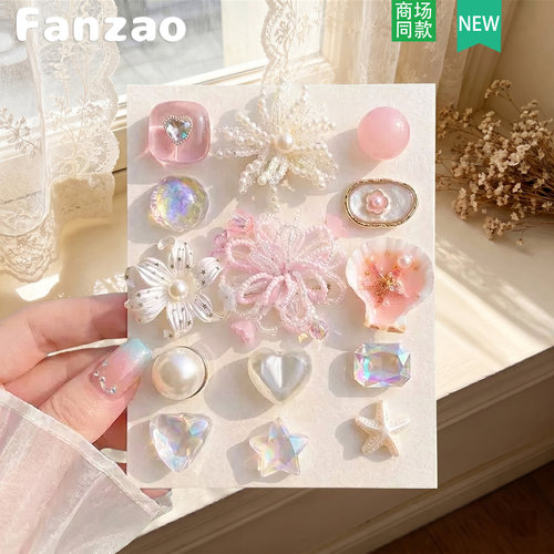 Fanzao新款洞洞鞋配饰鞋花饰品女
