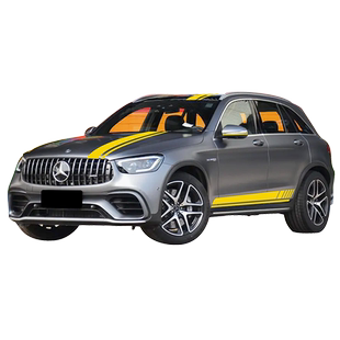 适用于奔驰GLC43车贴拉花GLC63 260 300L改装引擎盖侧裙贴纸coupe