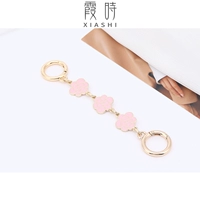 Розовый, двусторонний, в цветочек, 15см