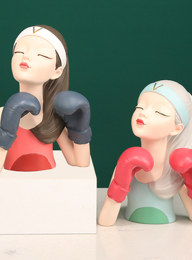 美妆女孩树脂橱窗结婚送礼装饰品