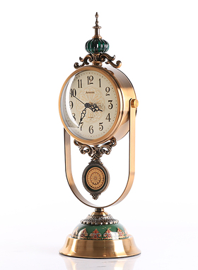 轻奢创意座钟欧式客厅摇摆