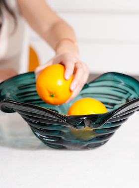 加厚四叶草果盘简约客厅样板间售楼处茶几桌面干果收纳盘摆件