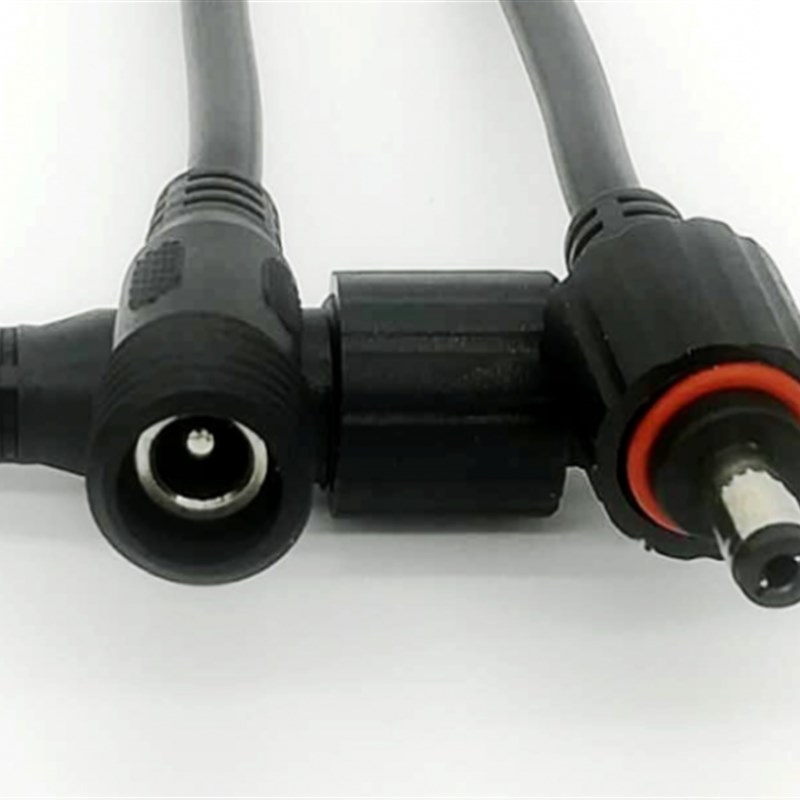 DC接头12V/24公母对接插头5.5*2.1太阳能灯监控防水电源线连接器