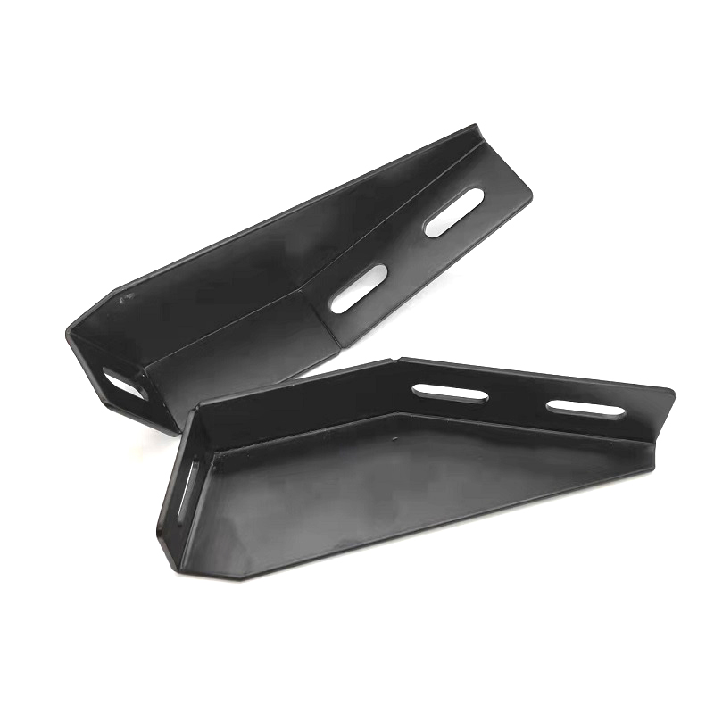 4040铁地脚4545铝合金型材方通斜 支撑地脚连接件 围栏 护栏配件