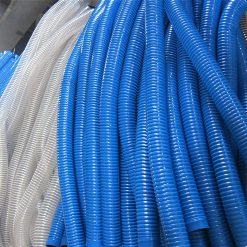 PVC塑料筋吸尘软管木工雕刻机伸缩透明软管集尘管波纹橡胶风管