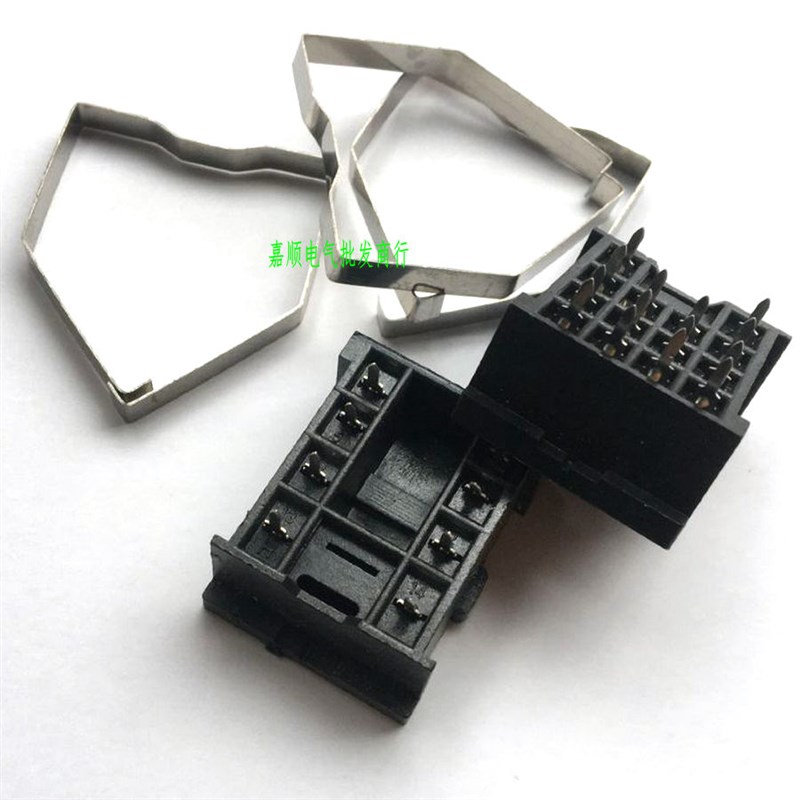 继电器PCB针脚尖插座MY2N-Js/LY2/MY4/HH54P/52/62P电路板焊接底