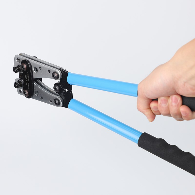 HX-50B接线端子压线钳SC/JG/UT/OT铜鼻子电线电缆W接头快速手压钳