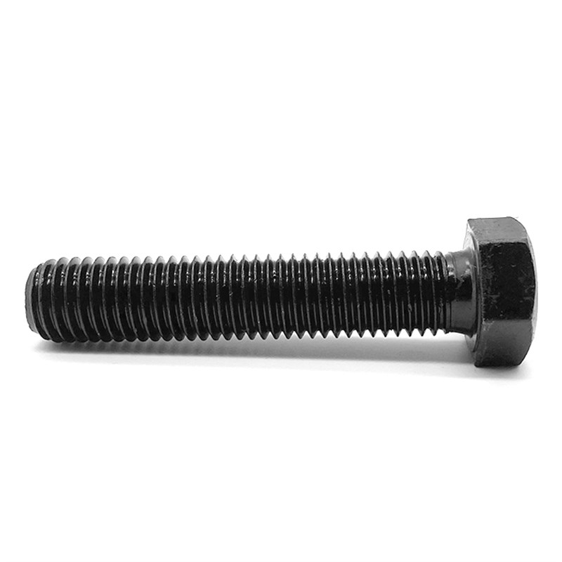 全牙外六角螺丝8.8级六方头发黑螺栓高强度加长丝杆5M6M7M8M10m30