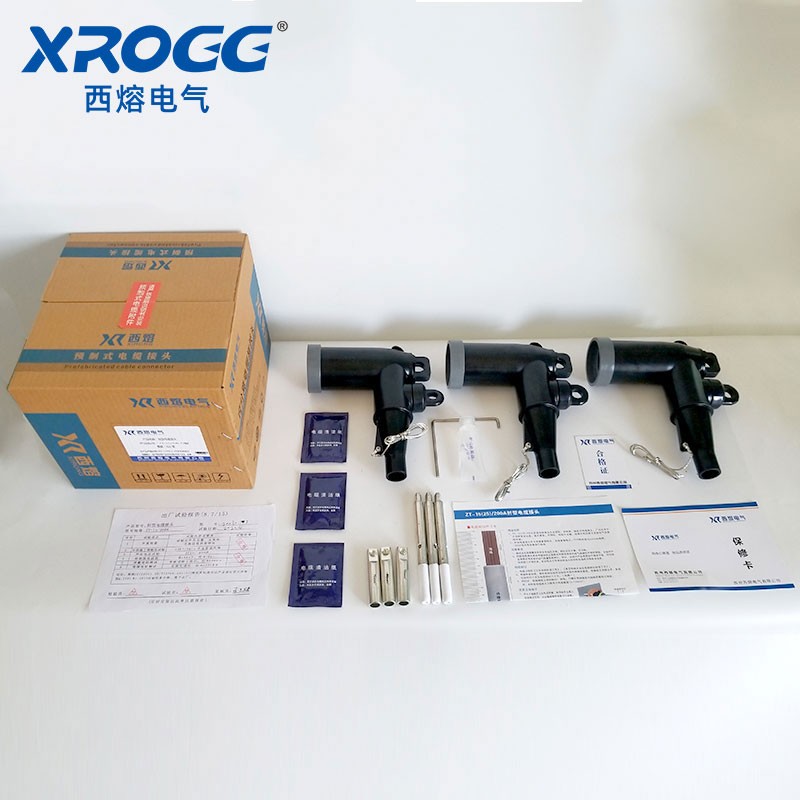 10KV美式插拔头ZT-15/200高压电缆分支箱可触摸前后接头T型肘型头