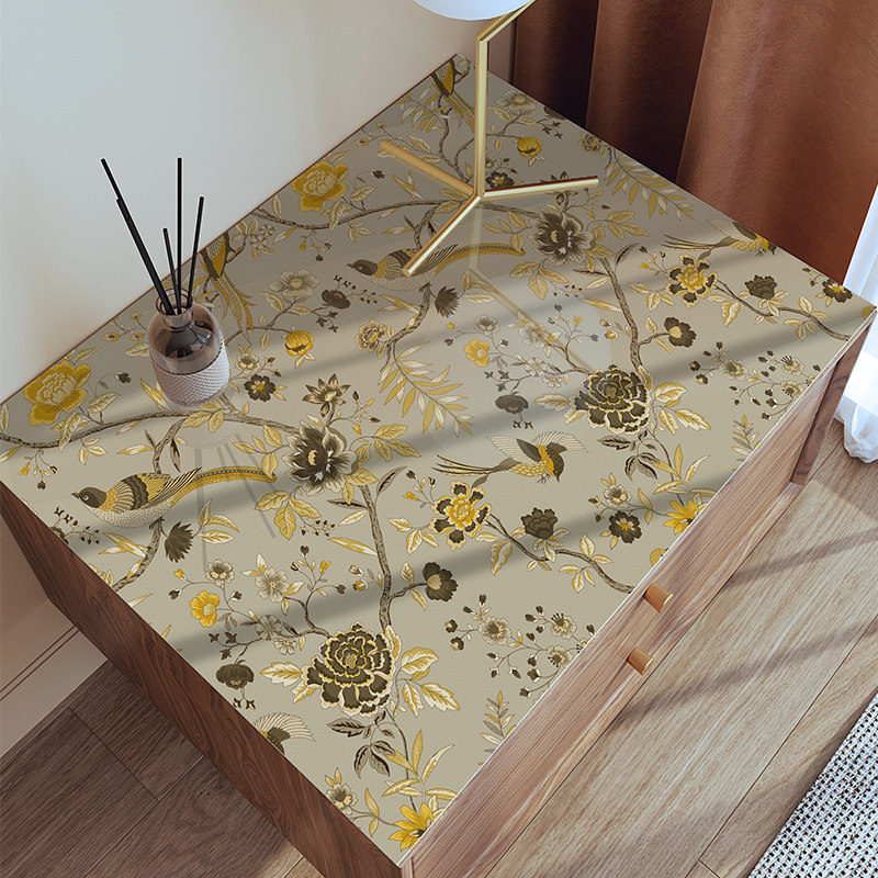 新中式床头柜桌垫小冰柜盖布宿舍家用电器防尘罩桌布PVC防水垫子,工业油品/胶粘/化学/实验室用品,实验室漏斗,淘宝优惠券,粉丝福利购,淘宝优惠卷