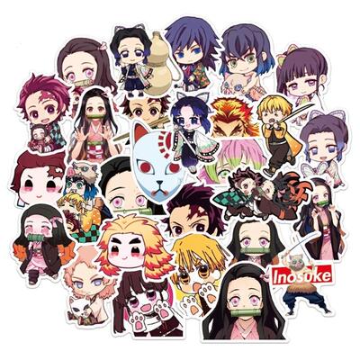 50pcs/pack Japanese anime Demon Slayer Stickers For