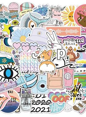 50pcs Vsco INS Style Sticker Anime for Laptop Case Car