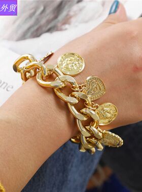 Popular Bracelets Ladies Hip Hop Pearl Heart Bracelet用品