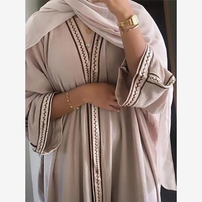 阿拉伯沙特土耳其连衣裙开衫长袍女 Arab women long robe caftan