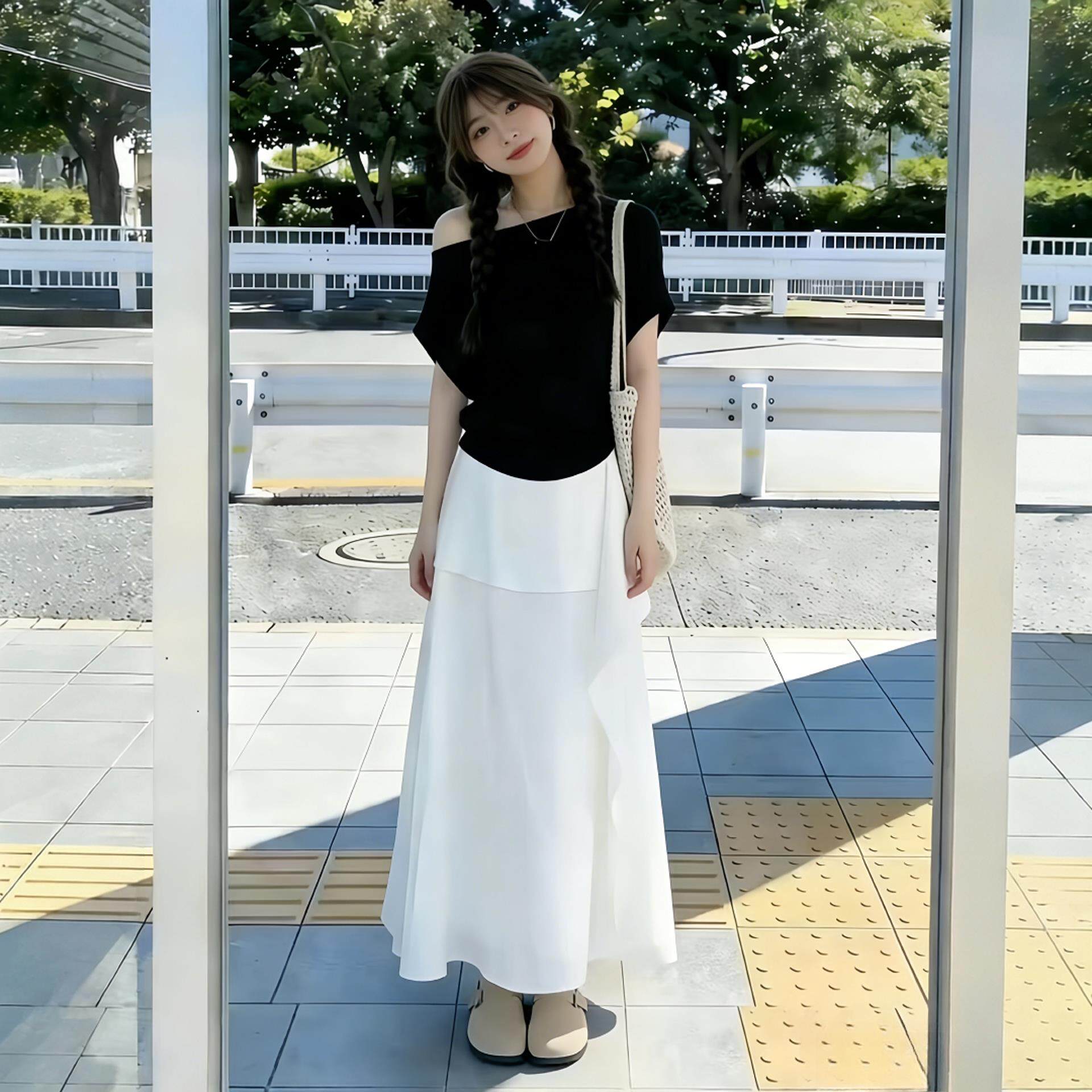 初夏季绝美套装女夏天穿搭一整套ootd减龄夏日韩系巨好看的裙子女