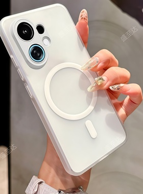 适用OPPOK13Turbo手机壳K13TurboPro透明磨砂PLM110冰雾磁吸保护套全包防摔PLM110超薄散热磨砂男女新款外壳