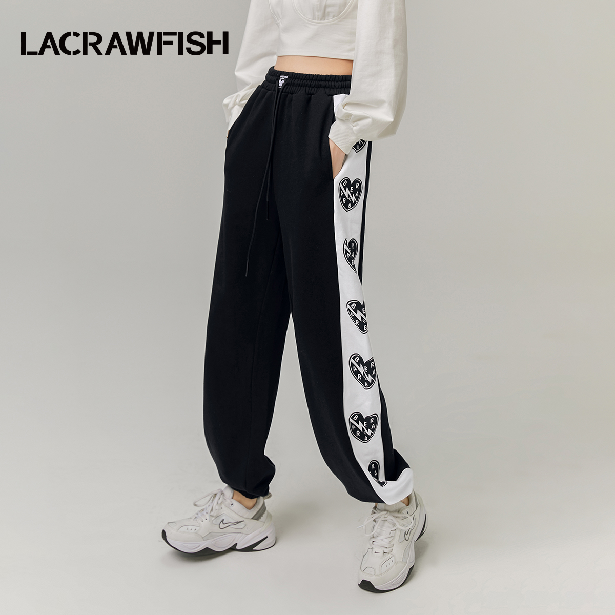 LACRAWFISHQEE联名腰果花休闲裤