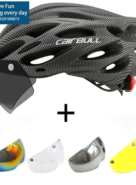 Bicycle with One-piece mountain mtb road bike helmet Breath