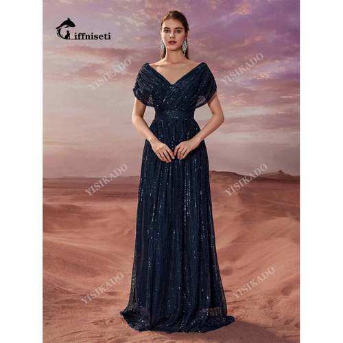 Plus size Sexy Backless evening Gown Birthday party dress