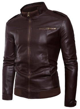 男立领保暖防水外套Leather Jacket Autumn Coat For men Jackets