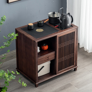 Tủ trà có giá để đồ phòng khách hộ gia đình nước sôi ấm trà tích hợp bàn trà bên bàn gỗ chắc chắn bàn trà nhỏ bàn uống trà bằng gỗ
