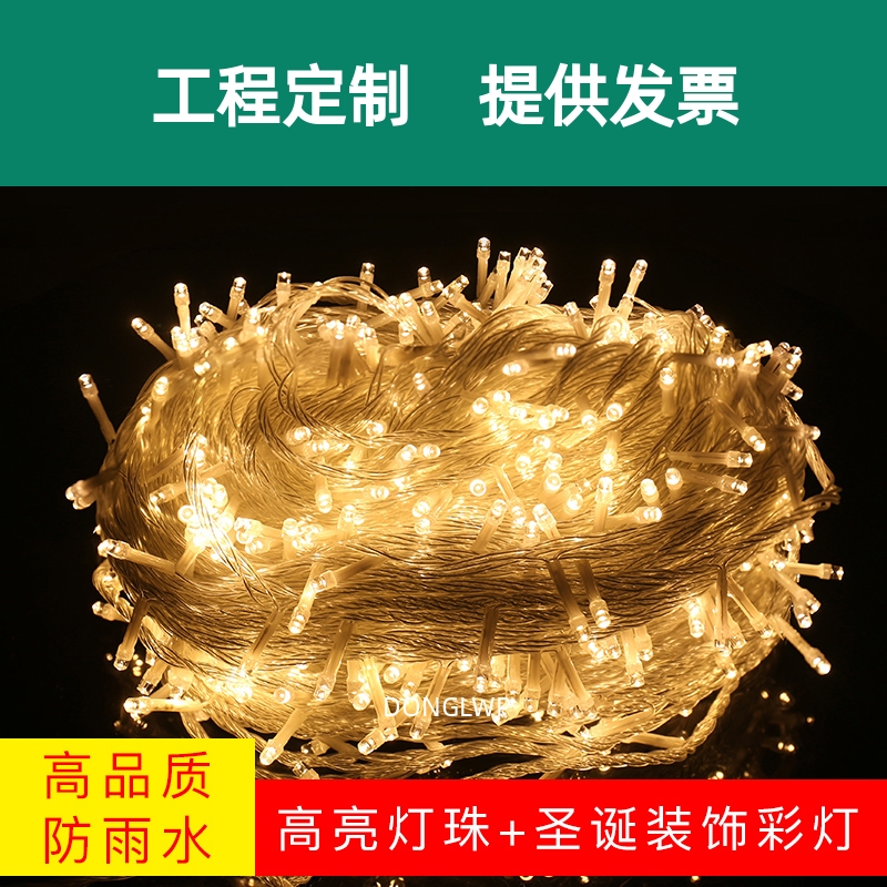 led彩灯闪灯串灯满天星户外防水低压星星灯新年节日灯婚庆装饰灯