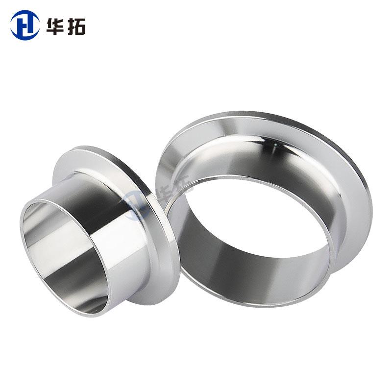 304不锈钢卫生级卡箍快装接头快卡/法兰直通端头快速连接焊接卡盘