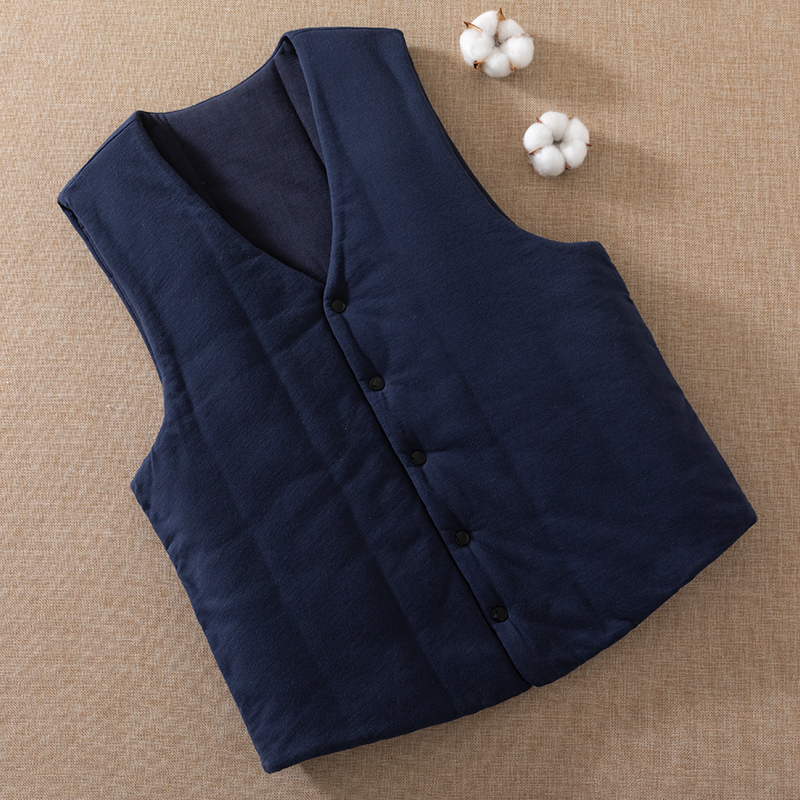 棉花马甲男士加厚保暖宽松背心