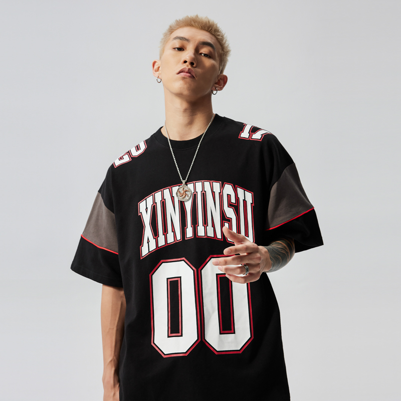 新因素XINYINSU字母印花球服短袖