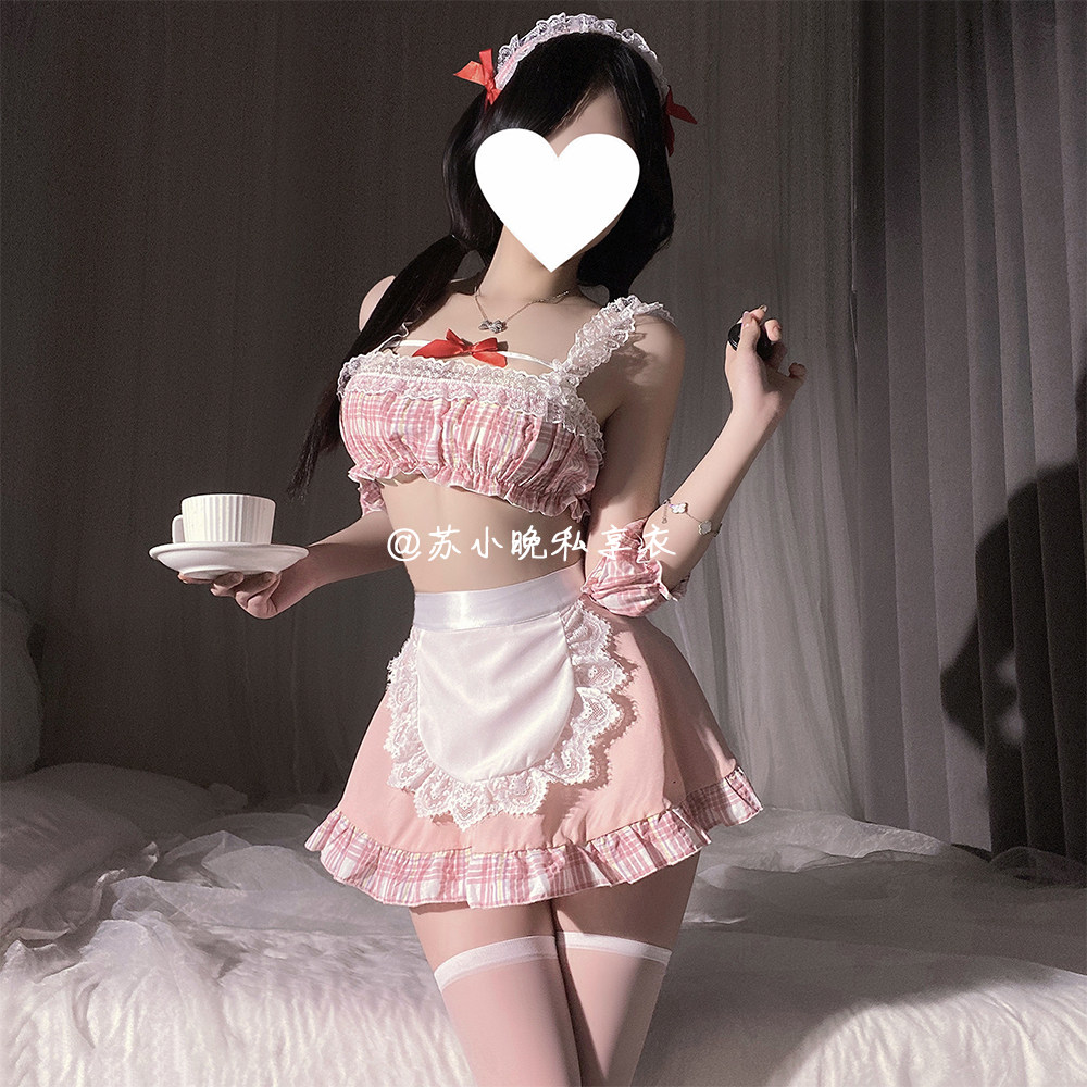 苏小晚 请主人吩咐~性感小女仆制服套装角色扮演纯欲抹胸短裙女佣