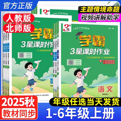 2025新版经纶学霸3星课时作业