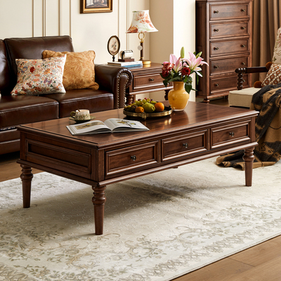 华丹妮纯实木茶几客厅家用茶桌