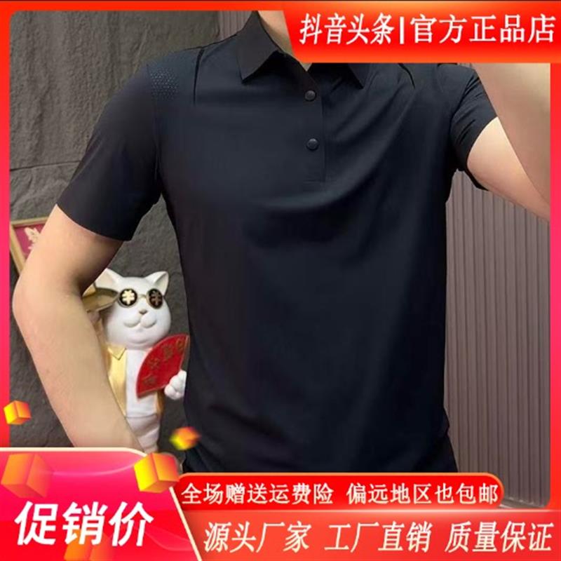 佐罗轻奢Amphelisia夏新款男时尚休闲透气网眼翻领短袖打底POLO衫