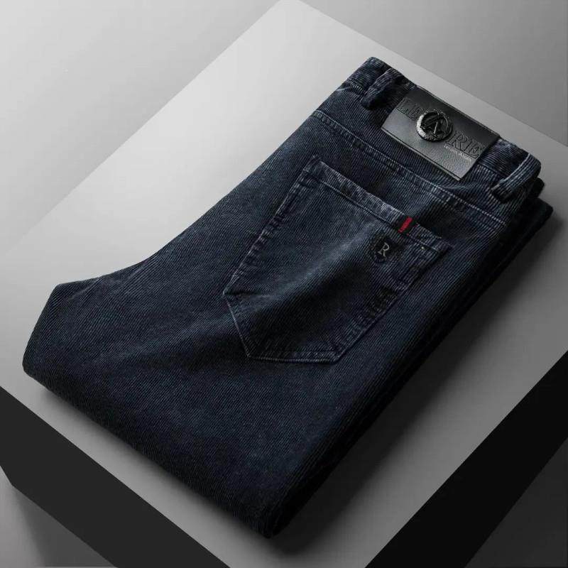 幻热轻奢秋X冬新款灯芯绒休闲裤男士商务直筒条绒裤子修身时