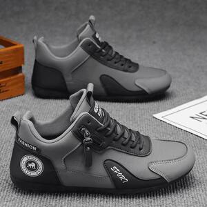 聚多金尊贵品质男鞋舒适百搭一脚蹬防滑跑步鞋阿甘鞋休闲运动鞋