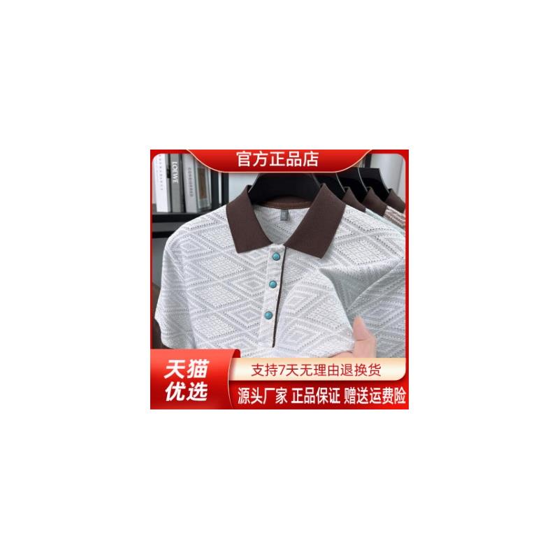 VESTIGELMVQ亚麻男士透气短袖Polo衫上衣26夏季修身翻领帅气港风