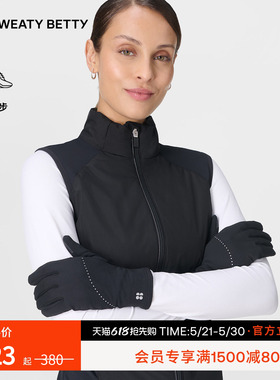 Sweaty Betty Swiftie Pace反光拉绒面料手套女25新品SB10373