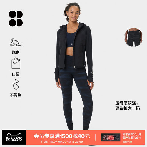 SweatyBetty跑步九分紧身裤