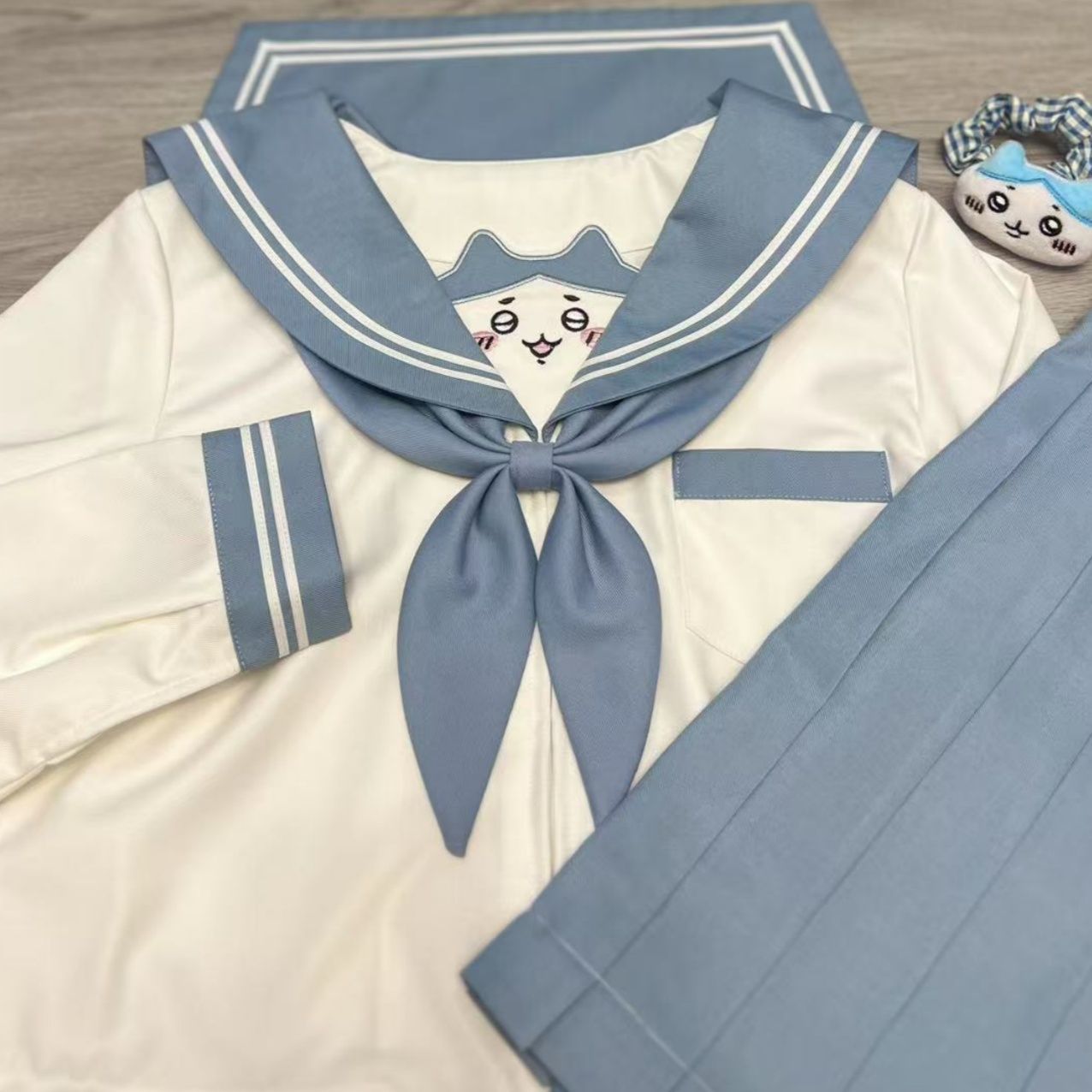 反派不中二稀有色原创猫咪小八水手服刺绣萌款jk制服日系学院套装